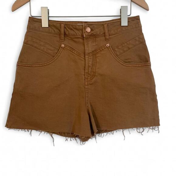 NWT Anthropologie Avec Les Filles  Denim Rancher Shorts - Size 28 MSRP $89 - Picture 2 of 5